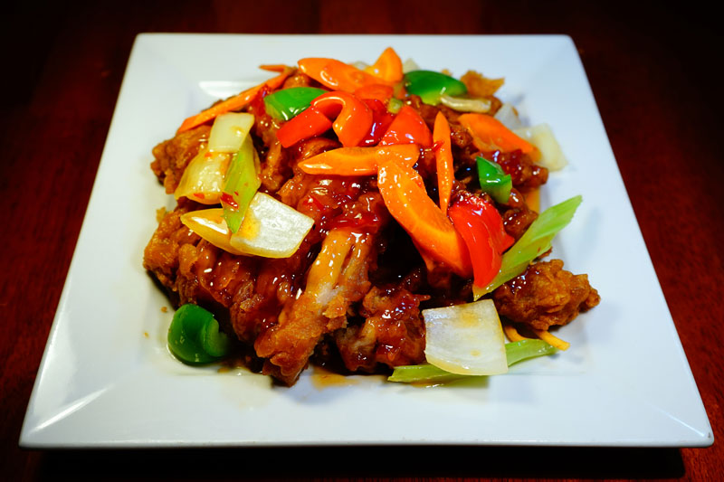 General Tso' Chicken at Mr.Rice Asian Cuisine Central Ballarat